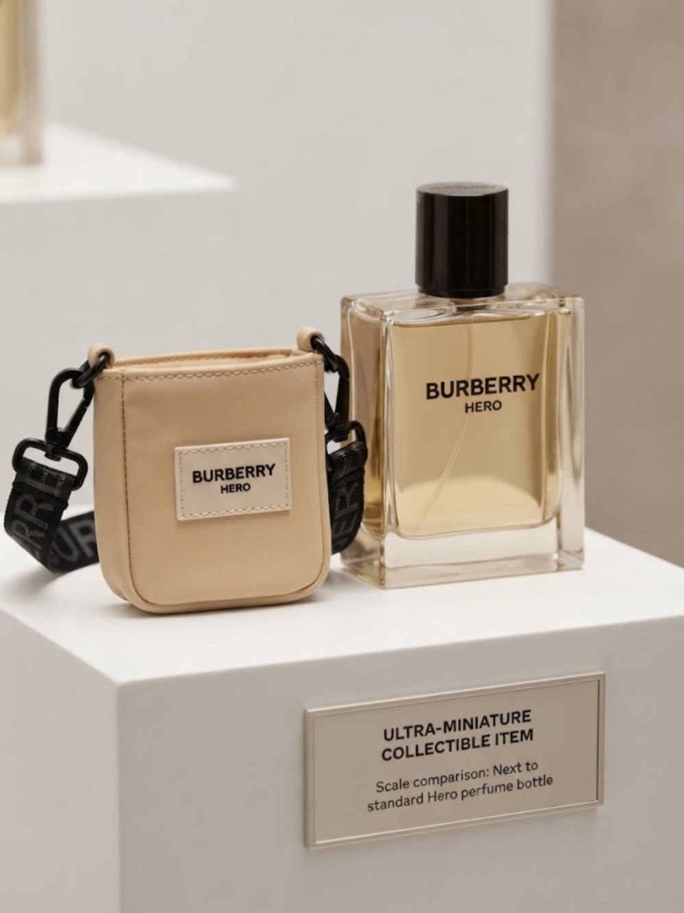Burberry Hero Miniature Bag / Collectible Perfume Pouch Charm